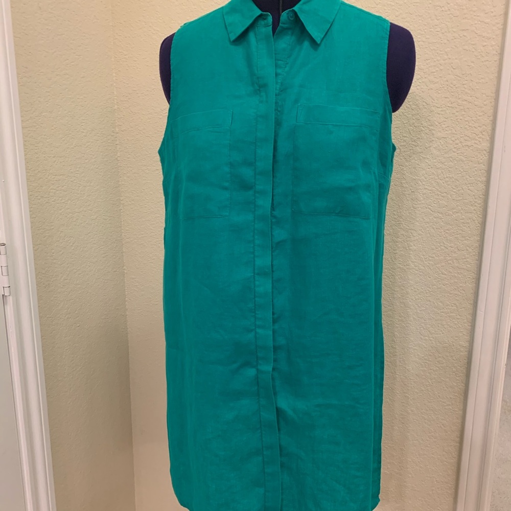 Chico's Sleeveless Teal Tunic Top